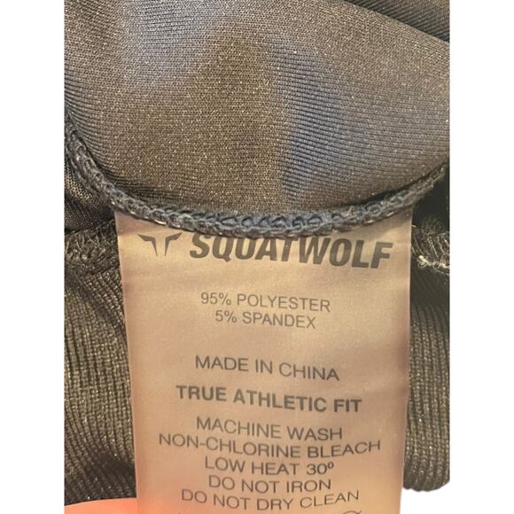 Squat Wolf NWOT DO-KNOT HOODIE ONYX Black Size Small Full Zip Cropped Hoodie - Picture 12 of 12